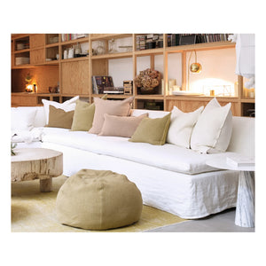 Maison de Vacances - Vice Versa Formentera Canvas Pillow | White