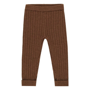 Rylee + Cru - Mini Ribbed Tights with Seam Detail | Brown