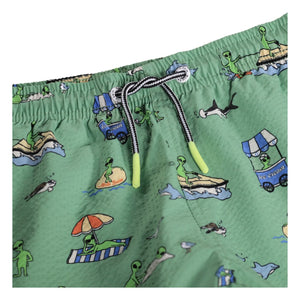 Molo - Niko Aliens Swim Shorts | Green