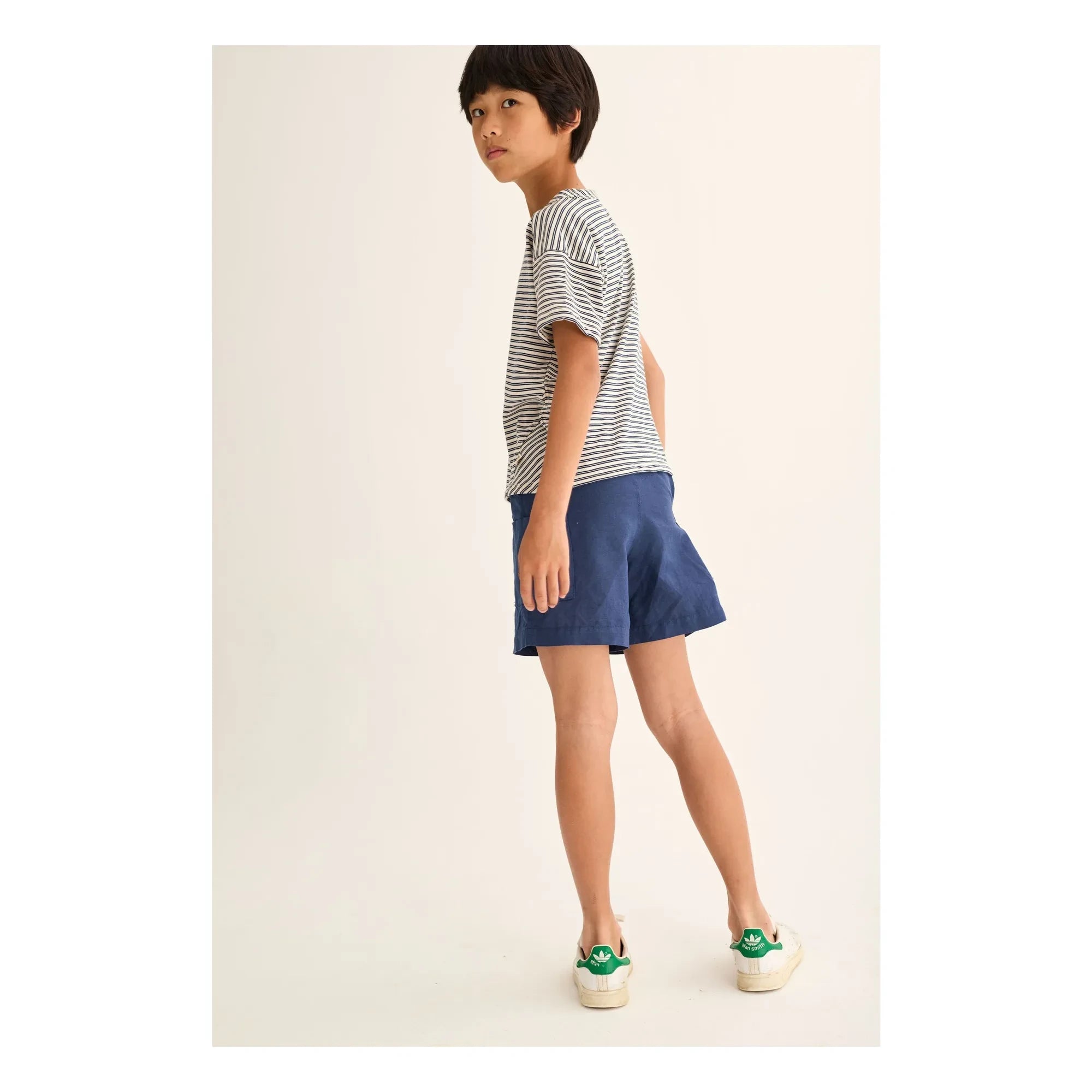 Cozmo - Alan Striped T-Shirt | Navy Blue