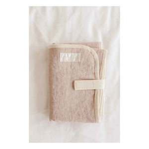 Adorna - Linen Travel Changing Mat | Powder Pink