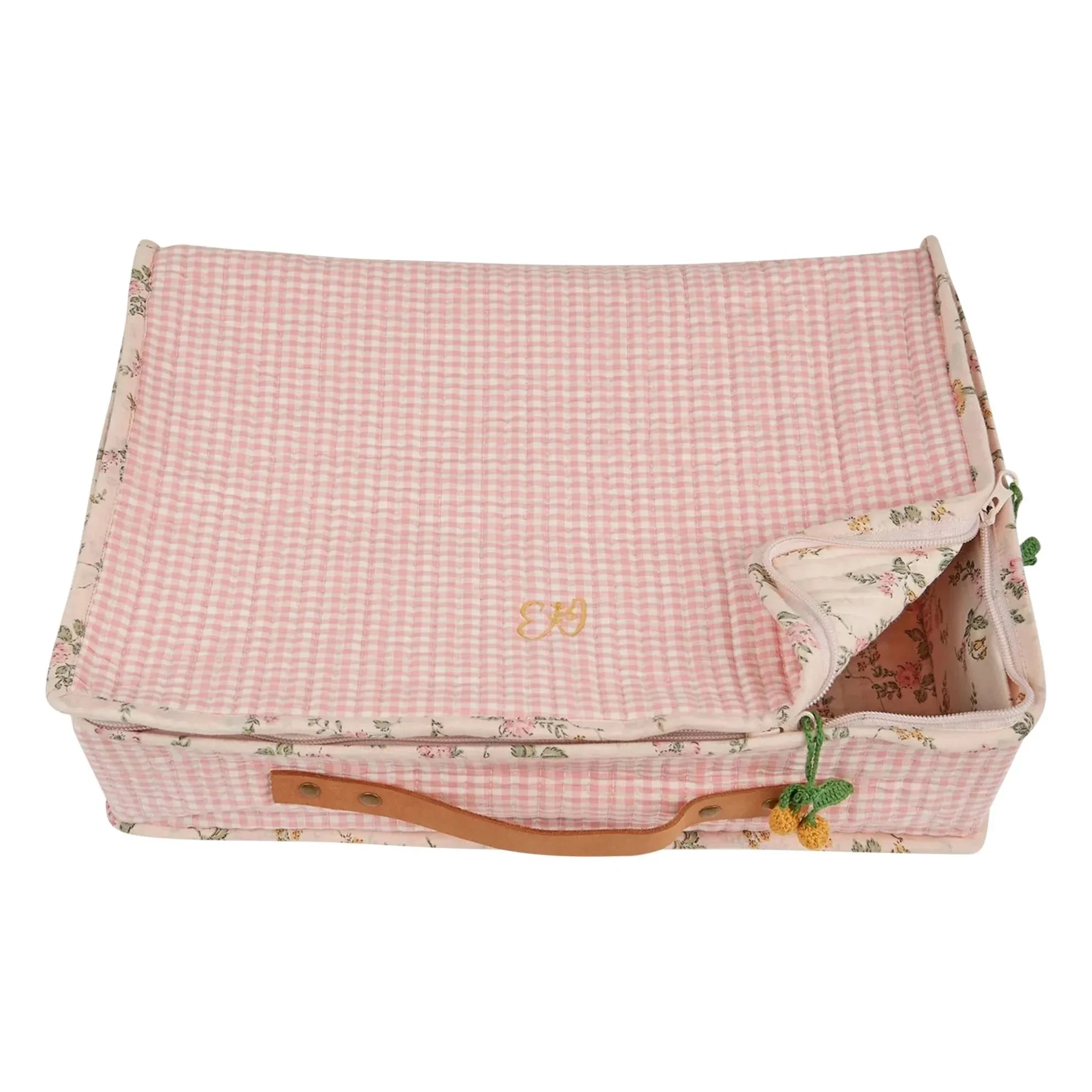 Emile et Ida - Large Vichy Storage Box | Pink