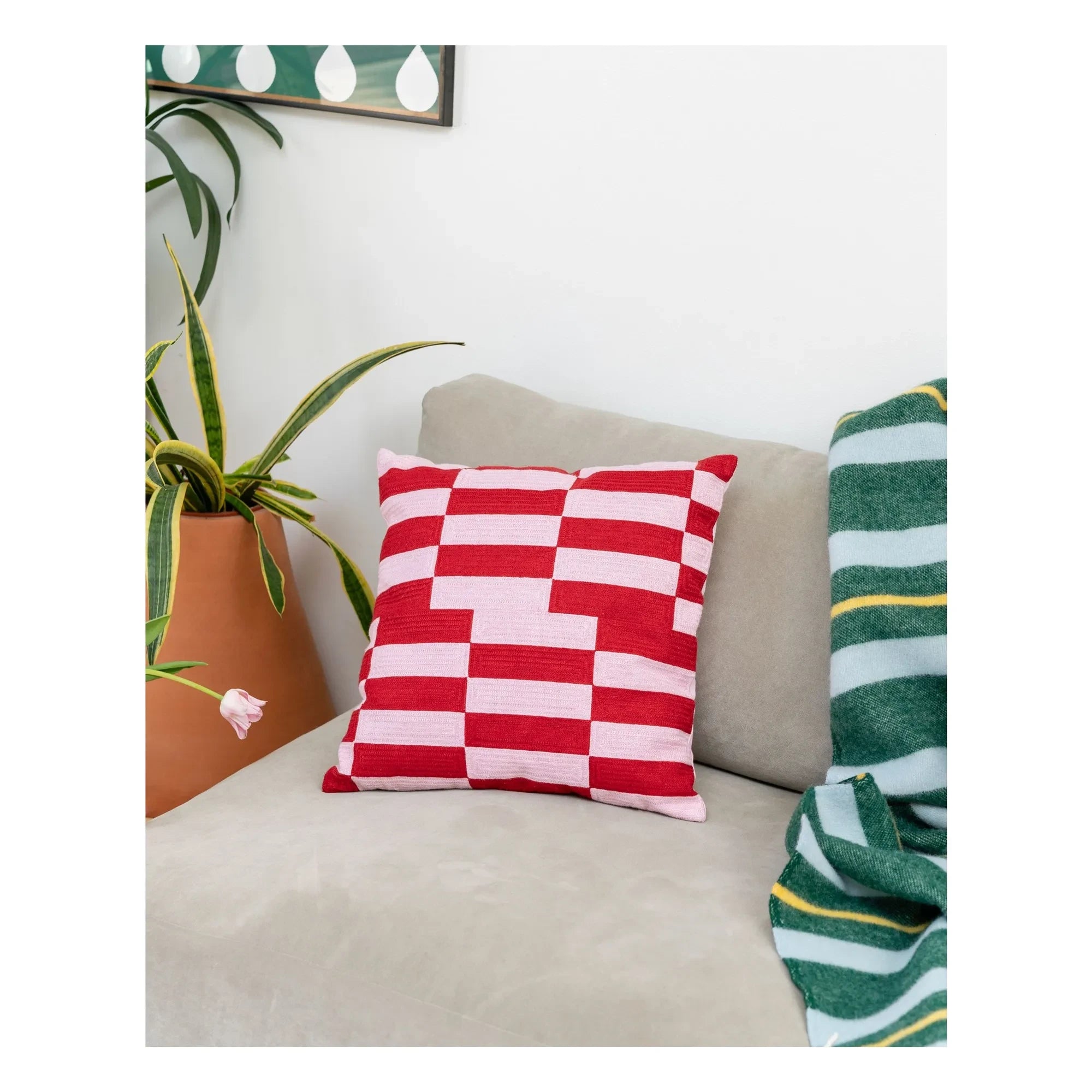 Tarta Gelatina - Cherry Red Pillowcase | Cherry Red
