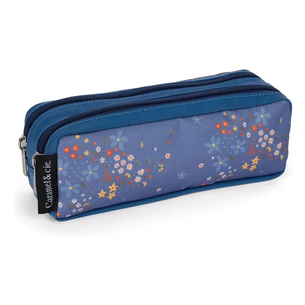 Caramel & Cie - Stella Double Pen Case | Navy Blue