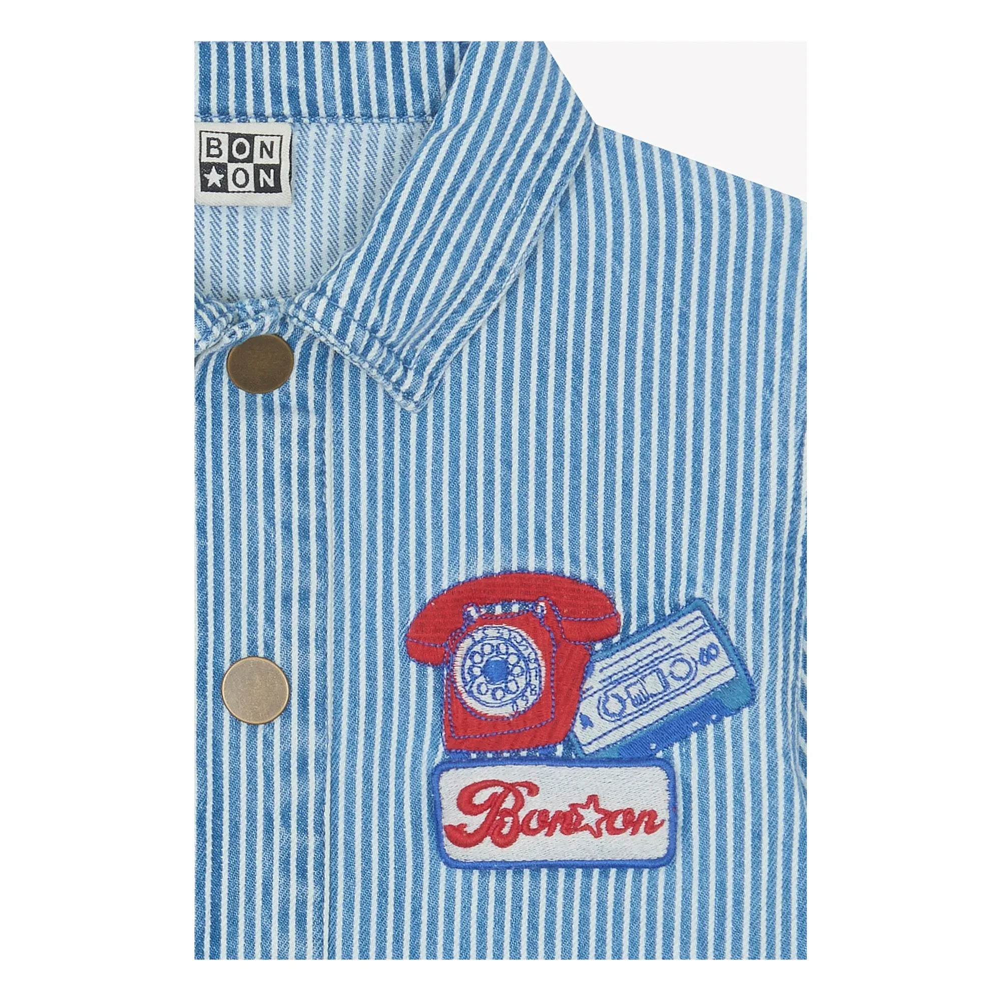 Bonton - Nineties Striped Overshirt | Blue