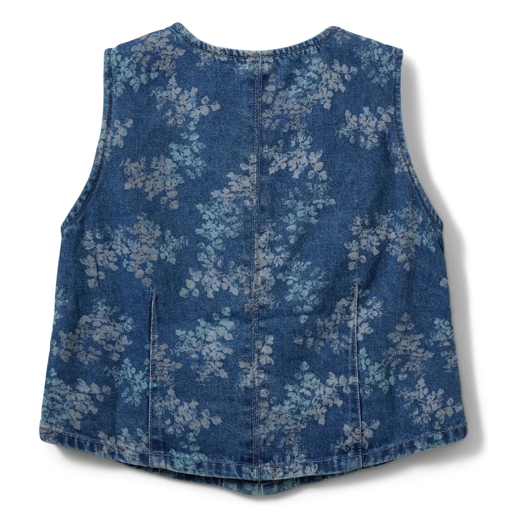 Sofie Schnoor - Carla Fleuri Denim Vest | Denim Blue