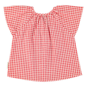 Piupiuchick - Vichy Organic Cotton Blouse | Red
