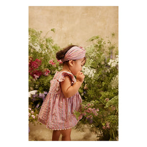 Louise Misha - Martine Flounce Dress | Powder Pink