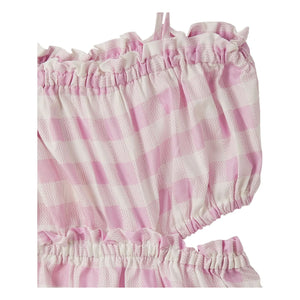 Fabula - Wrap Vichy Dress | Light Pink