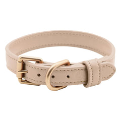 Cafide - Vegan leather dog collar | Beige
