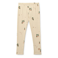 Liewood - Marien Peach Organic Cotton Ribbed Leggings | Beige