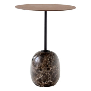 & Tradition - Lato LN8 Side Table, Walnut Top