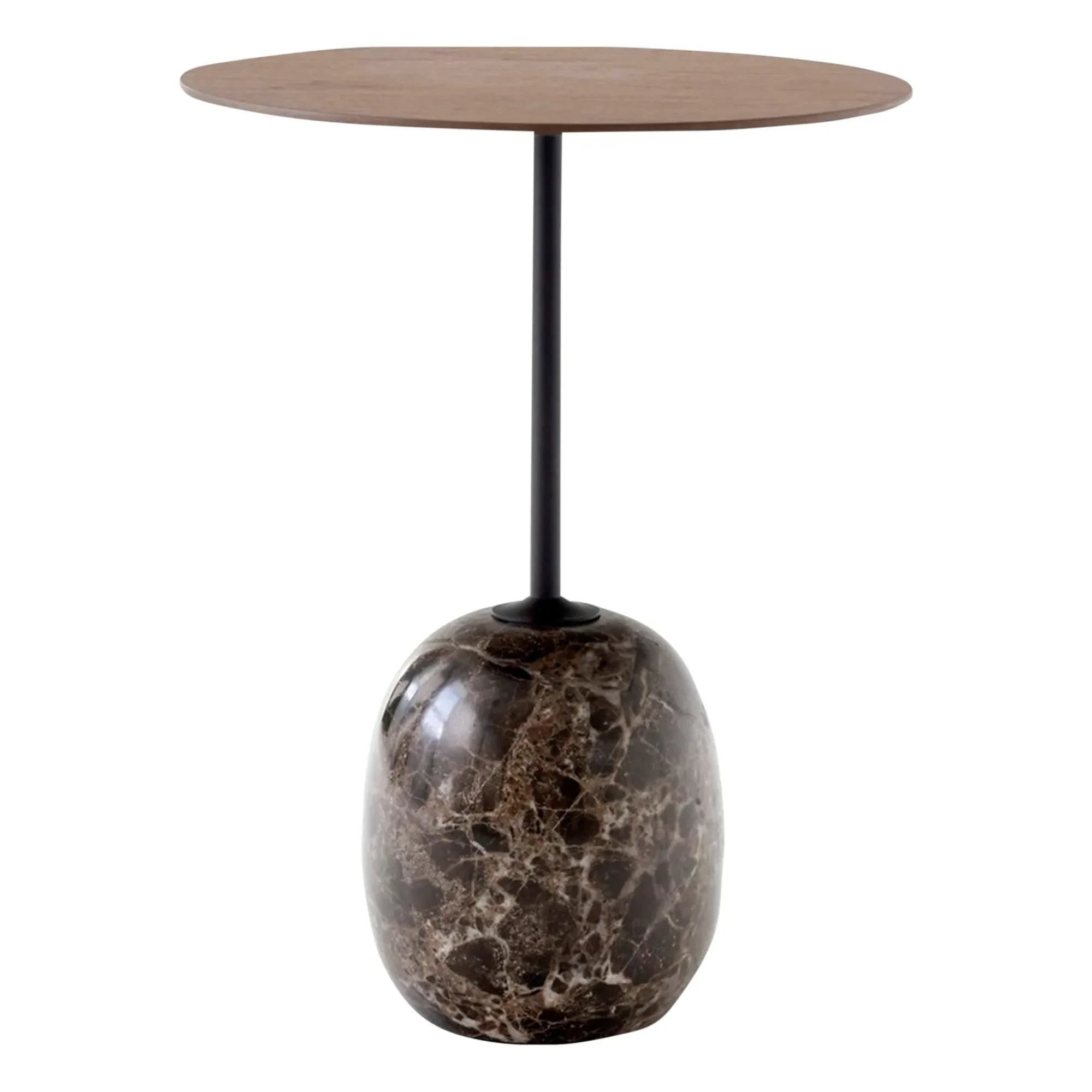 & Tradition - Lato LN8 Side Table, Walnut Top