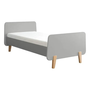Laurette - Natural Wooden MM Bed with Legs | Gray
