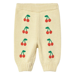 Tinycottons - Cherries Knit Pants | Yellow