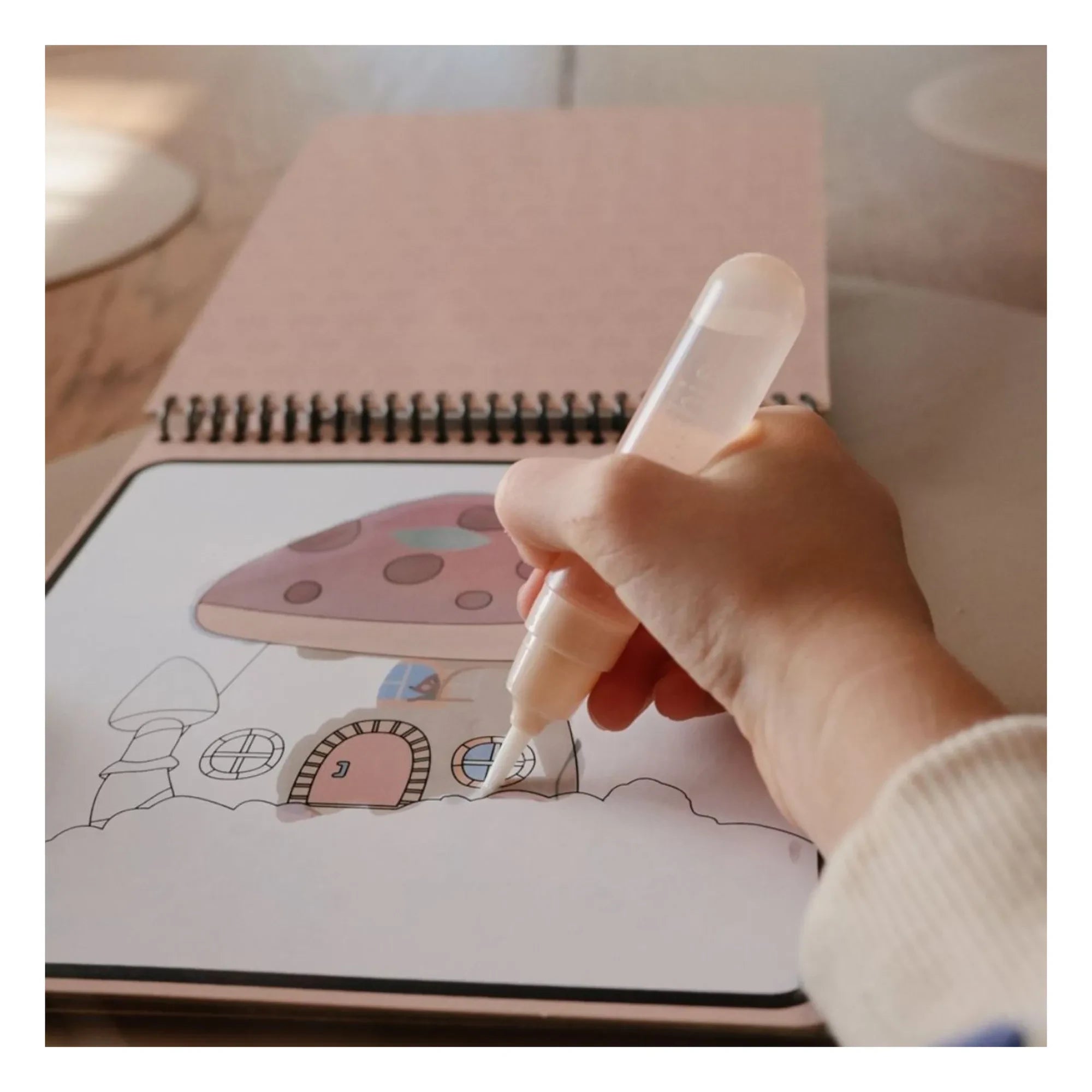 Mushie - Fées Reusable Coloring Book | Pink