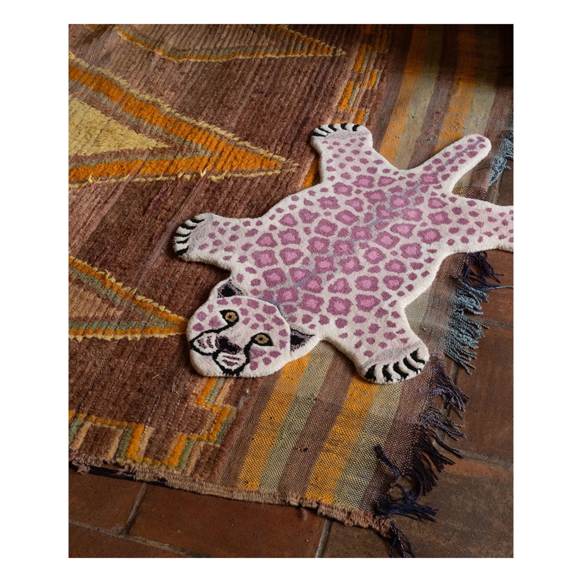 Doing Goods - Lilly Leopard Rug | Lilac