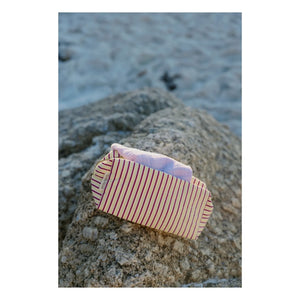 Studio Noos - Striped Cosmetic Bag | Pale Yellow