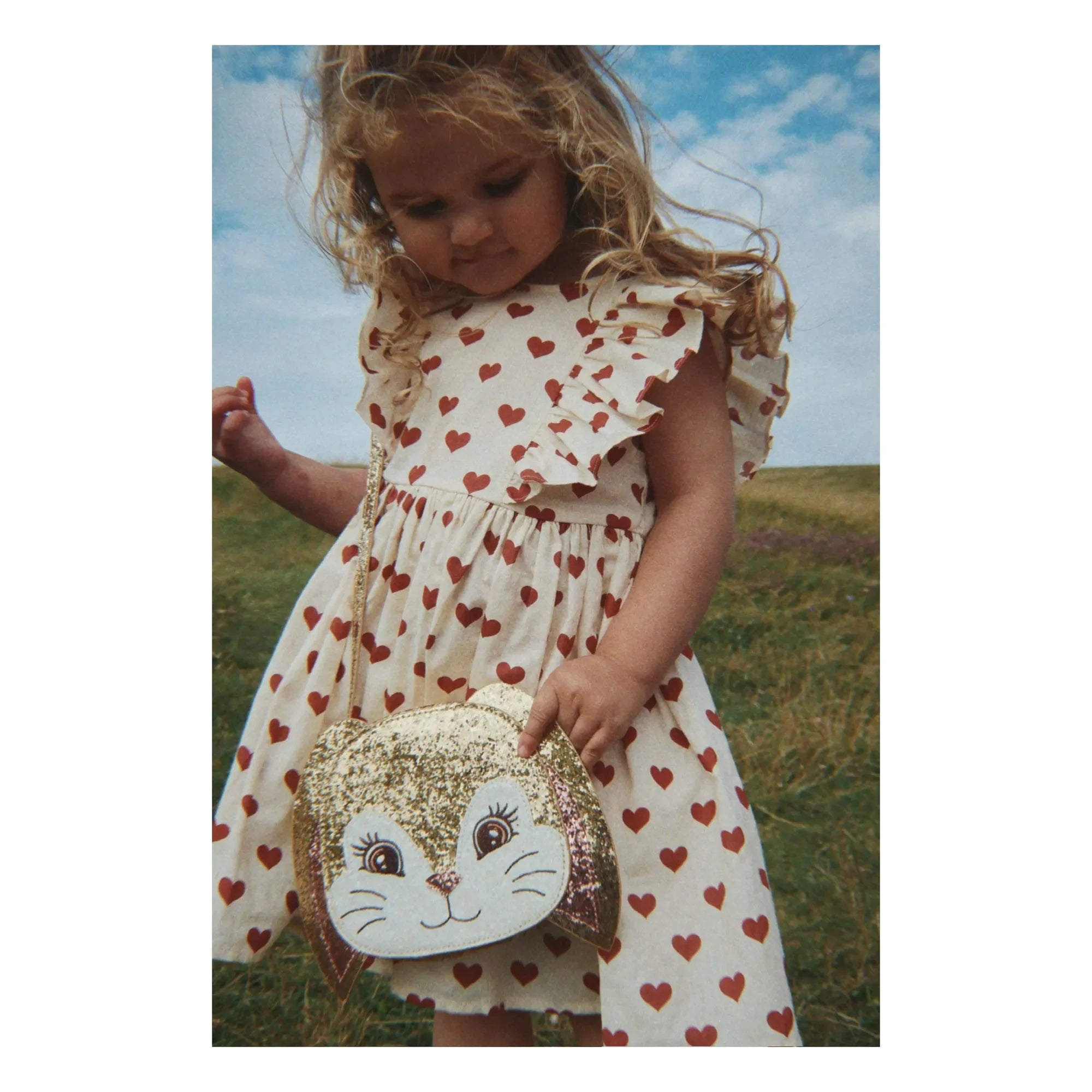 Konges Sløjd - Cianna Hearts Organic Cotton Dress | Ecru