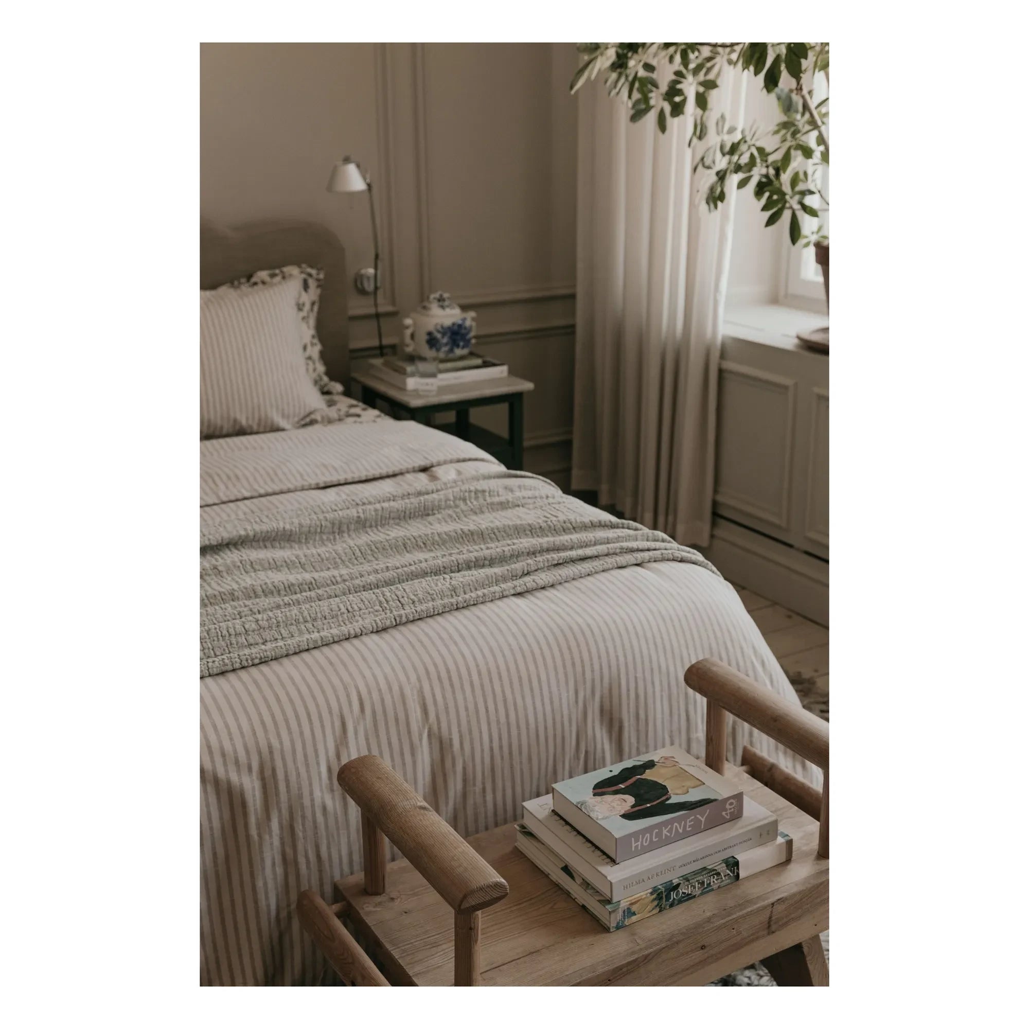 garbo&friends - Striped Duvet Cover | Beige