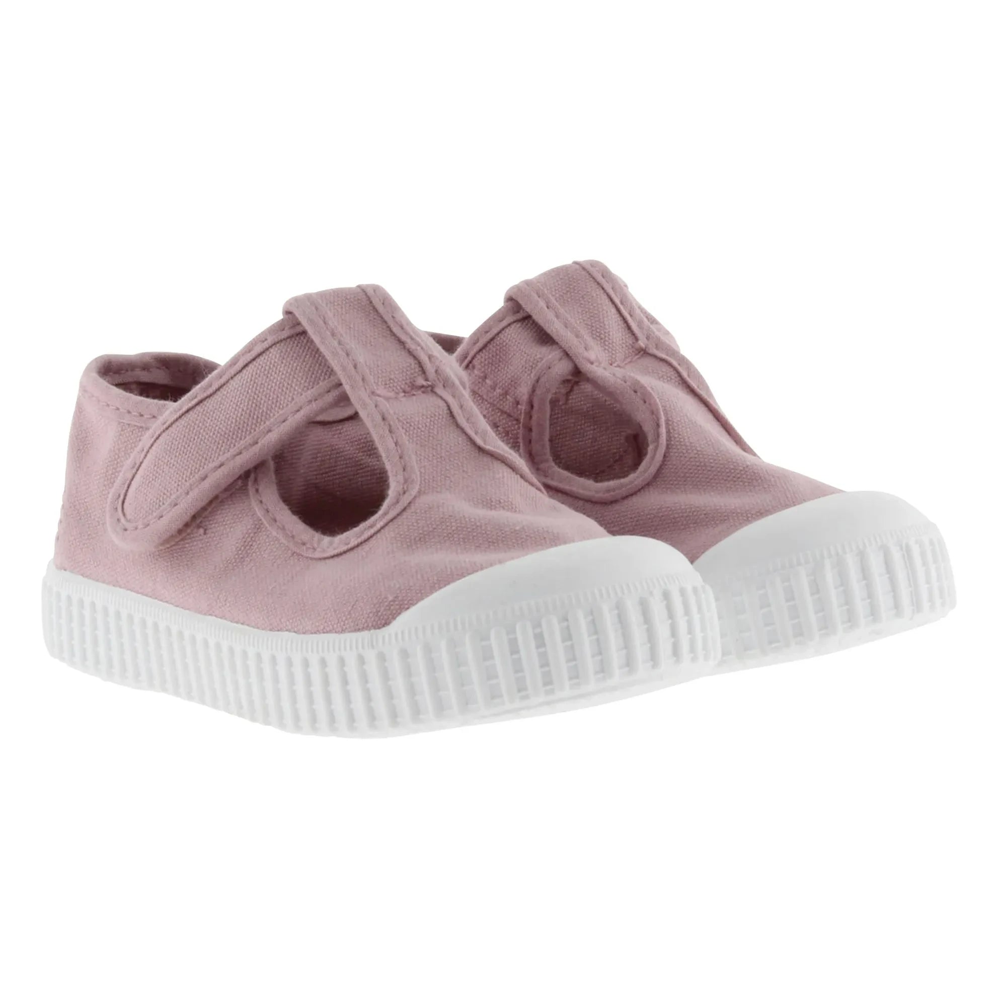 Victoria - Scratch Sneakers Sandal with Canvas Strap | Dust Pink