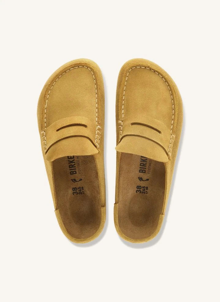 BIRKENSTOCK - Naples Suede Slippers | Yellow