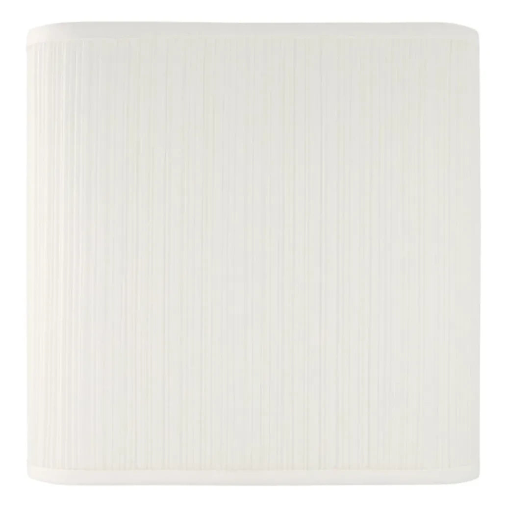 The Socialite Family - Brera Pleated Cotton Square Wall Lamp | White