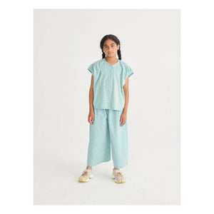 Bobo Choses - Organic Cotton Daisy Top | Light Blue