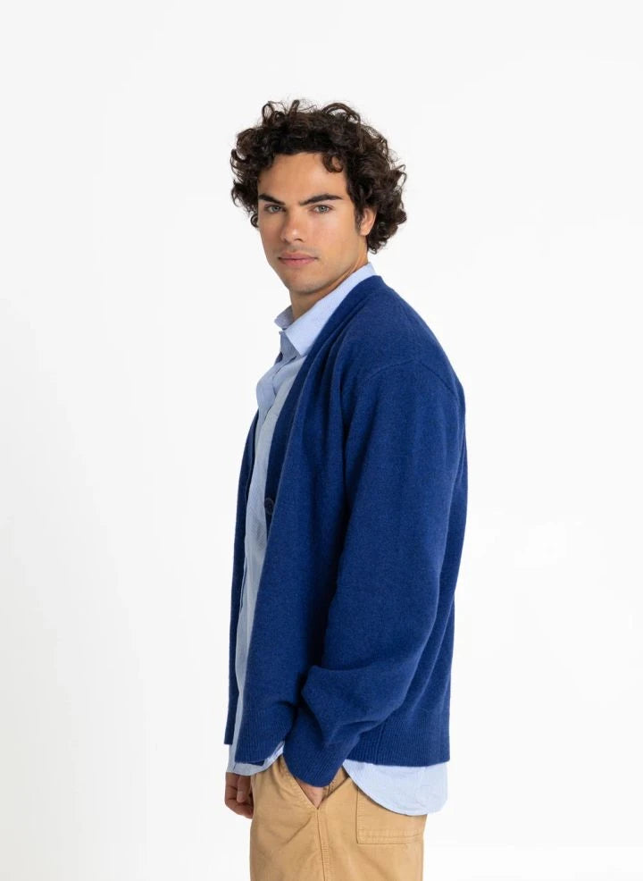 Smallable Man - Rodin Merino Wool Cardigan | Navy