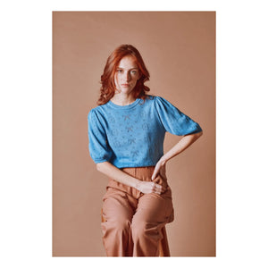 Emile et Ida - Organic Cotton Threaded Textured Sweater | Nuage