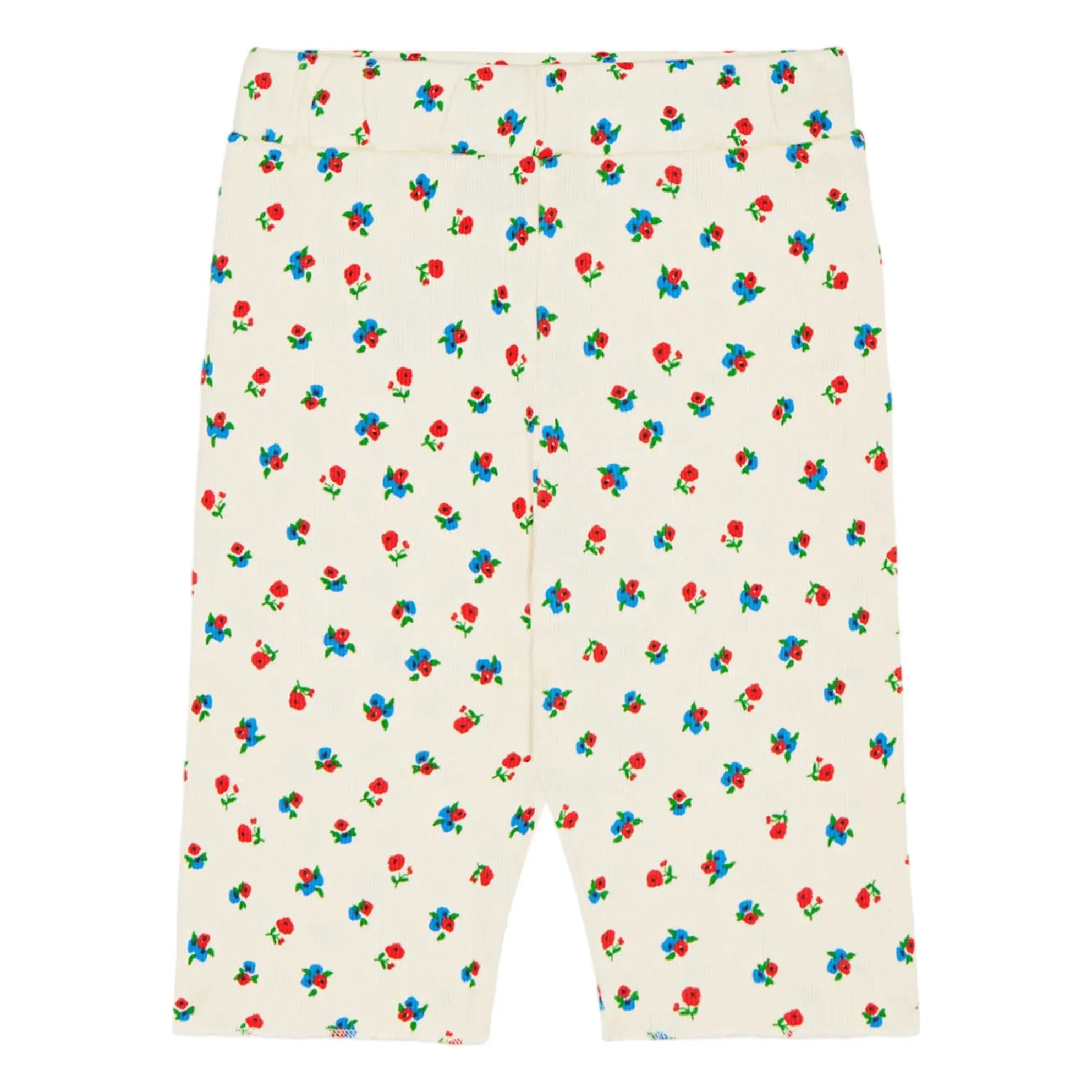 The Campamento - Floral Bicycle Shorts | Ecru