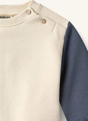 Wheat - Elliot Araba Sweatshirt, Organik Pamuk | Ecru