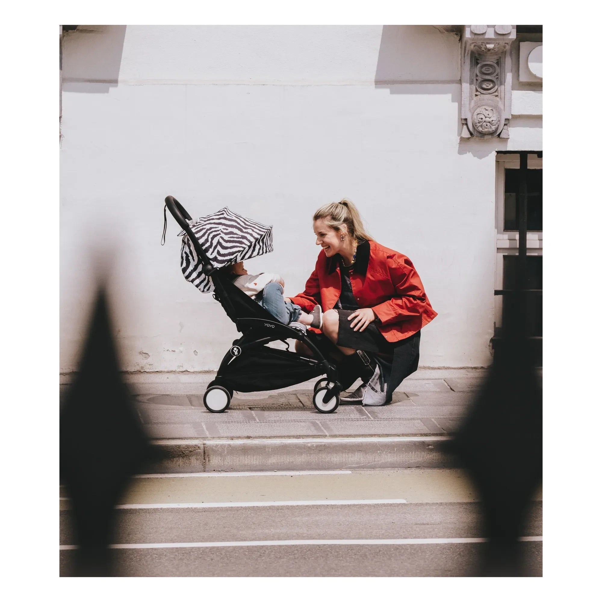 Stokke® - YOYO³ 6+ Baston Bebek Arabası Siyah Çerçeve | Zebra