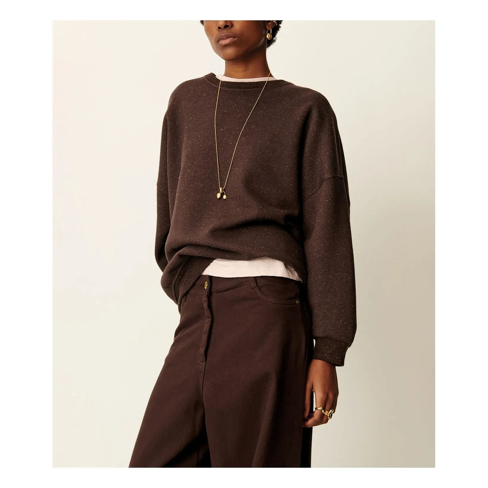 Sessùn - Chebbi organik pamuk sweatshirt | Ganache
