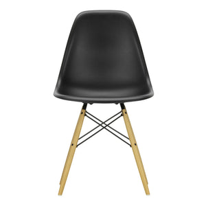 Vitra - DSW Plastic Chair - Maple Base - Charles & Ray Eames | Black