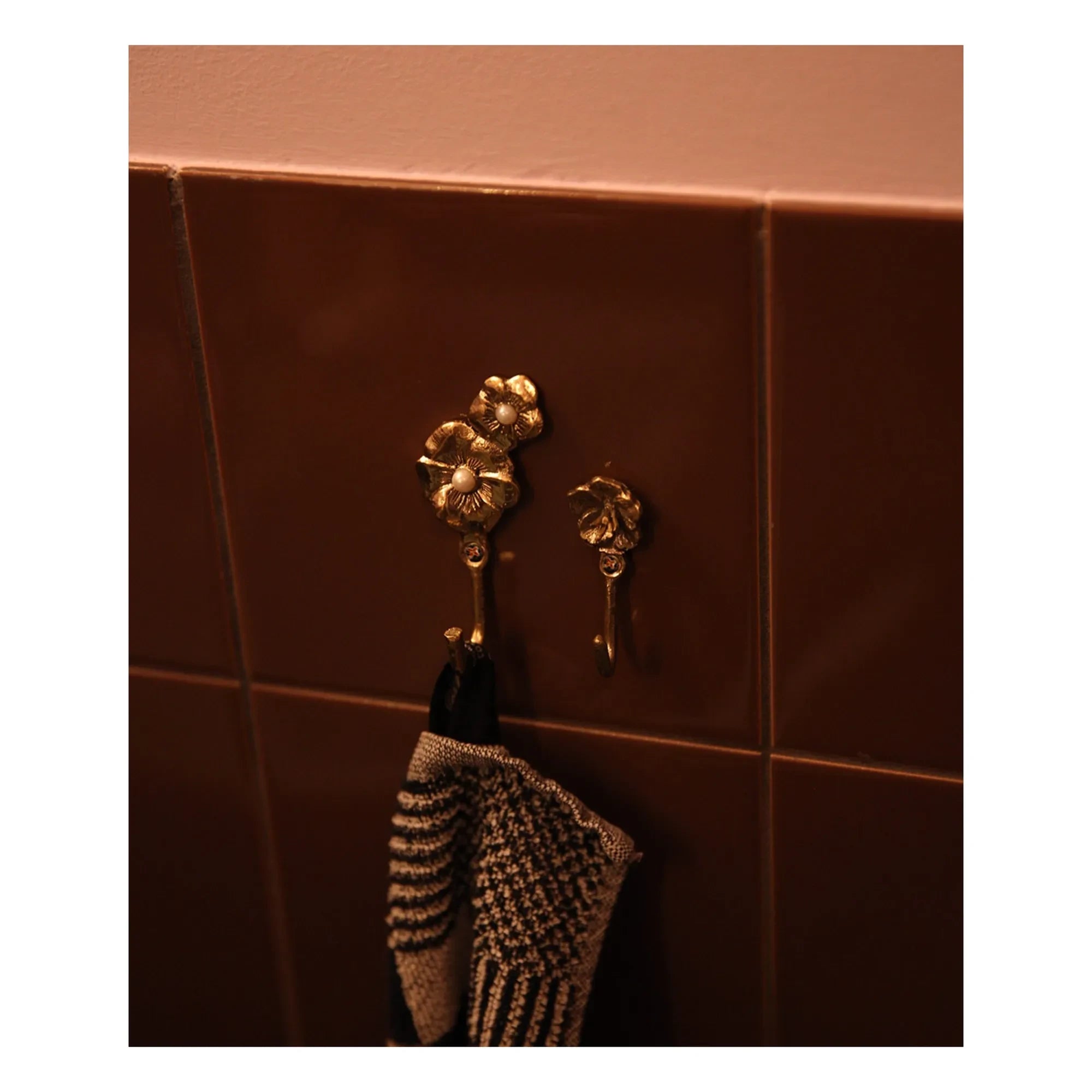 Doing Goods - Maisie Flower Hanger Hook | Brass