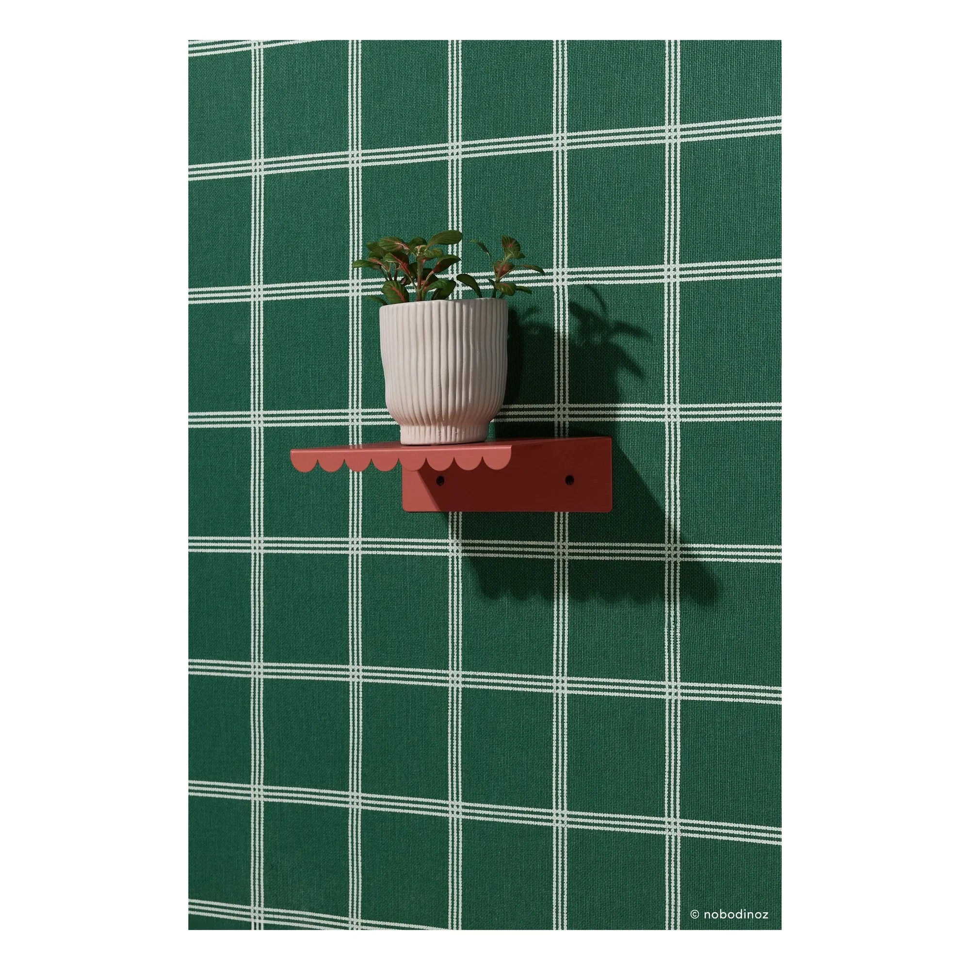 Nobodinoz - Vibes Wall Shelf 20x16 cm | Terracotta