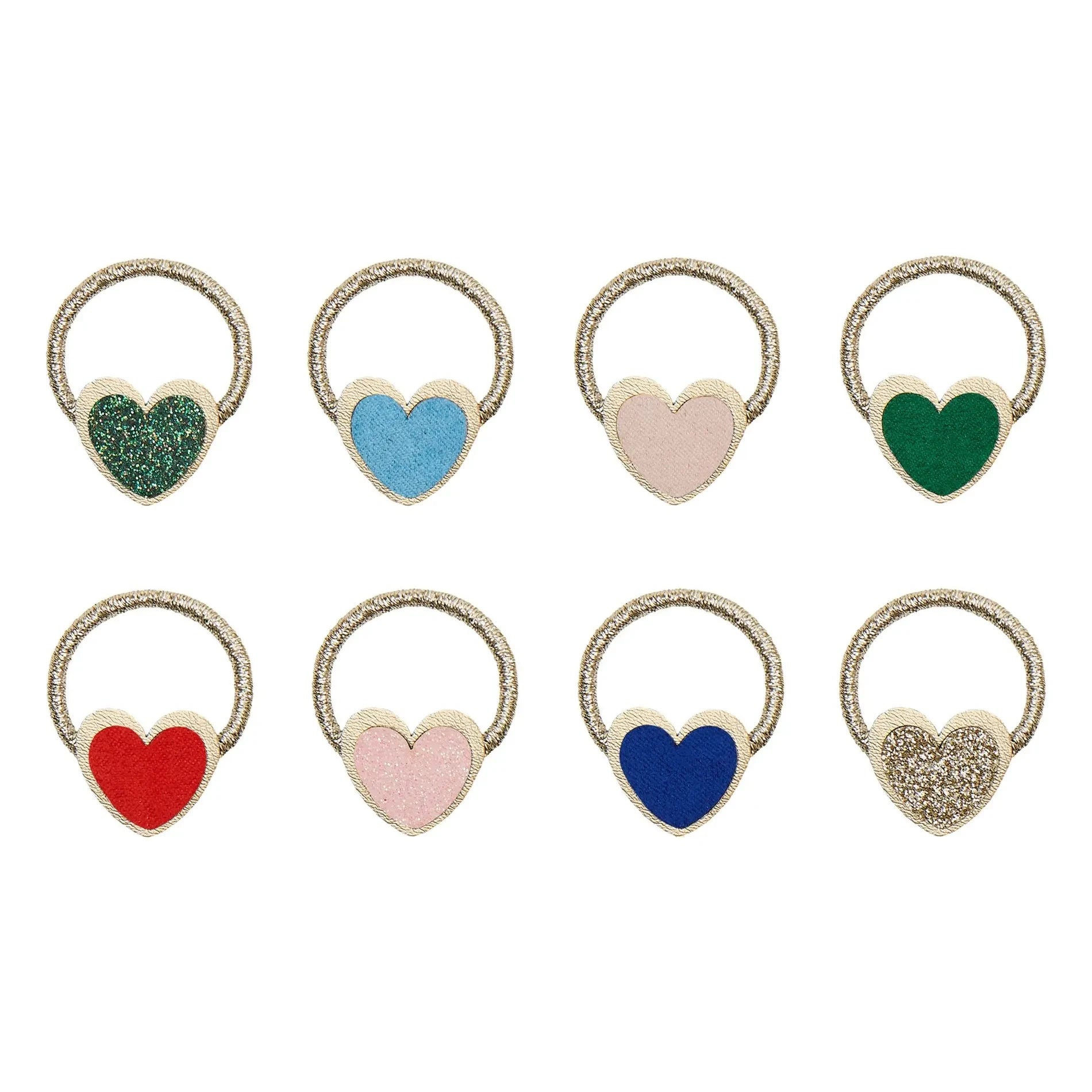 Mimi & Lula - Set of 8 Heart Hairpins | Gold