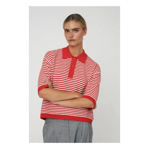 Stella Nova - Red Striped Polo