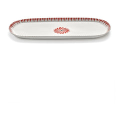Serax - Baazar Oval Serving Plate, Waww La Table - Set of 2 | Red