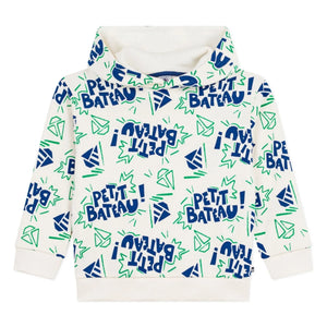 Petit Bateau - Petit Bateau Hoodie Sweatshirt | Ecru
