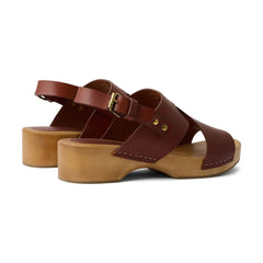 Soeur - Amy Leather Sandals | Mahogany