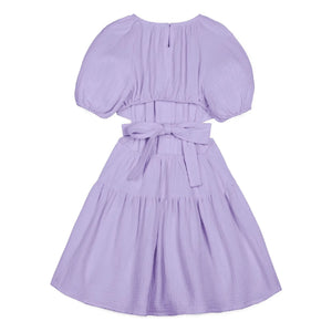 Mipounet - Lilac Marine Chiffon Organic Cotton Dress