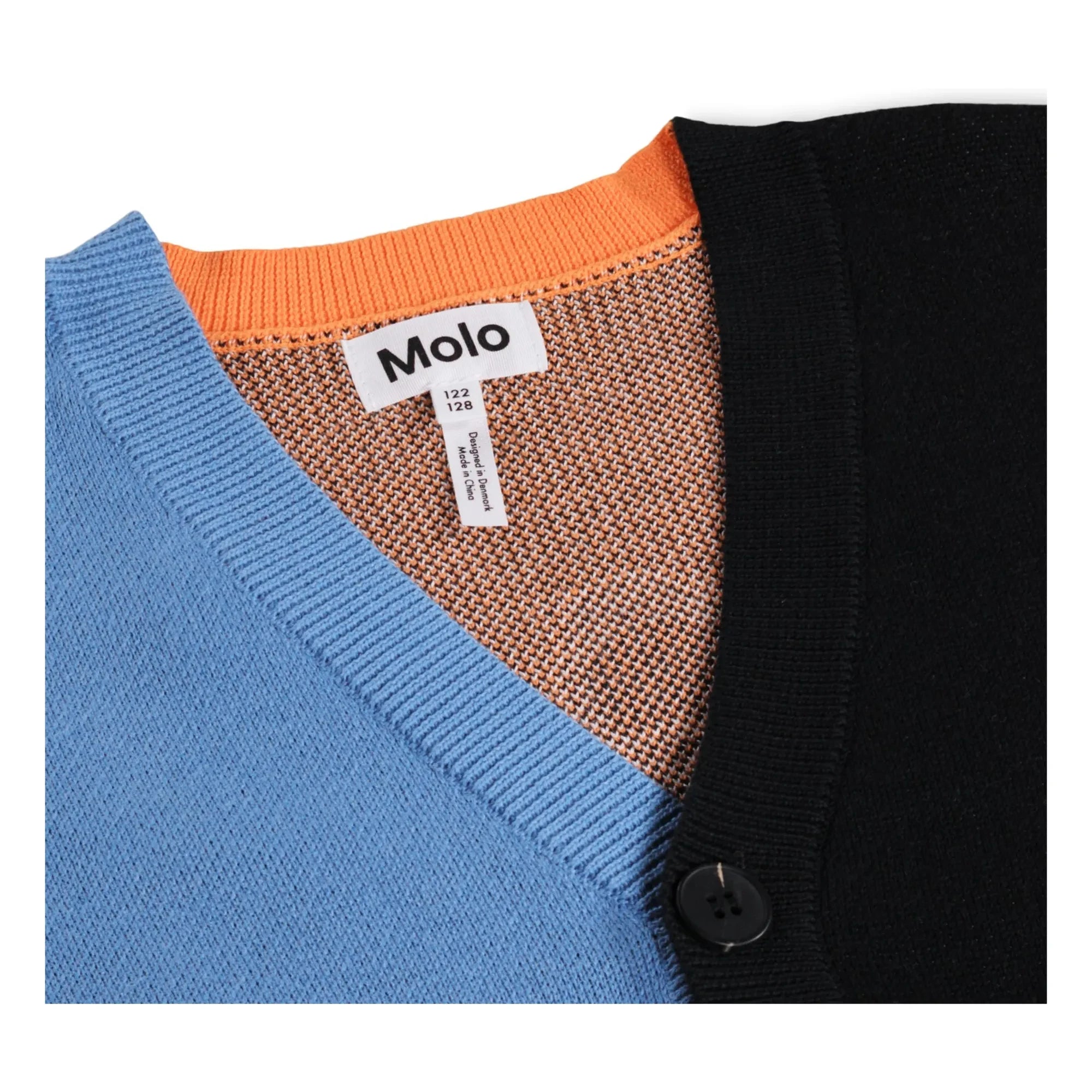 Molo - Burt Basketball Organic Cotton Cardigan | Black