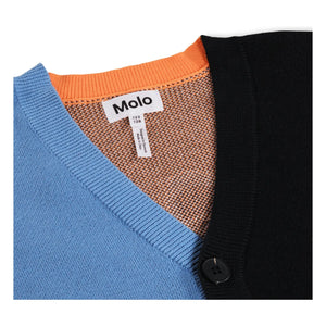 Molo - Burt Basketball Organic Cotton Cardigan | Black