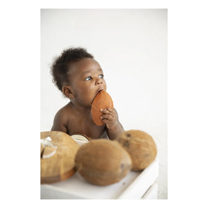 Oli & Carol - Coco Coconut Teething Ring | White