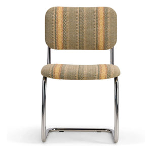 The Socialite Family - Classica chair in striped woven fabric | Mustard