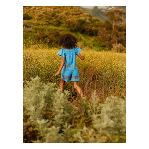 Molo - Ally Butterflies Organic Cotton Shorts | Blue