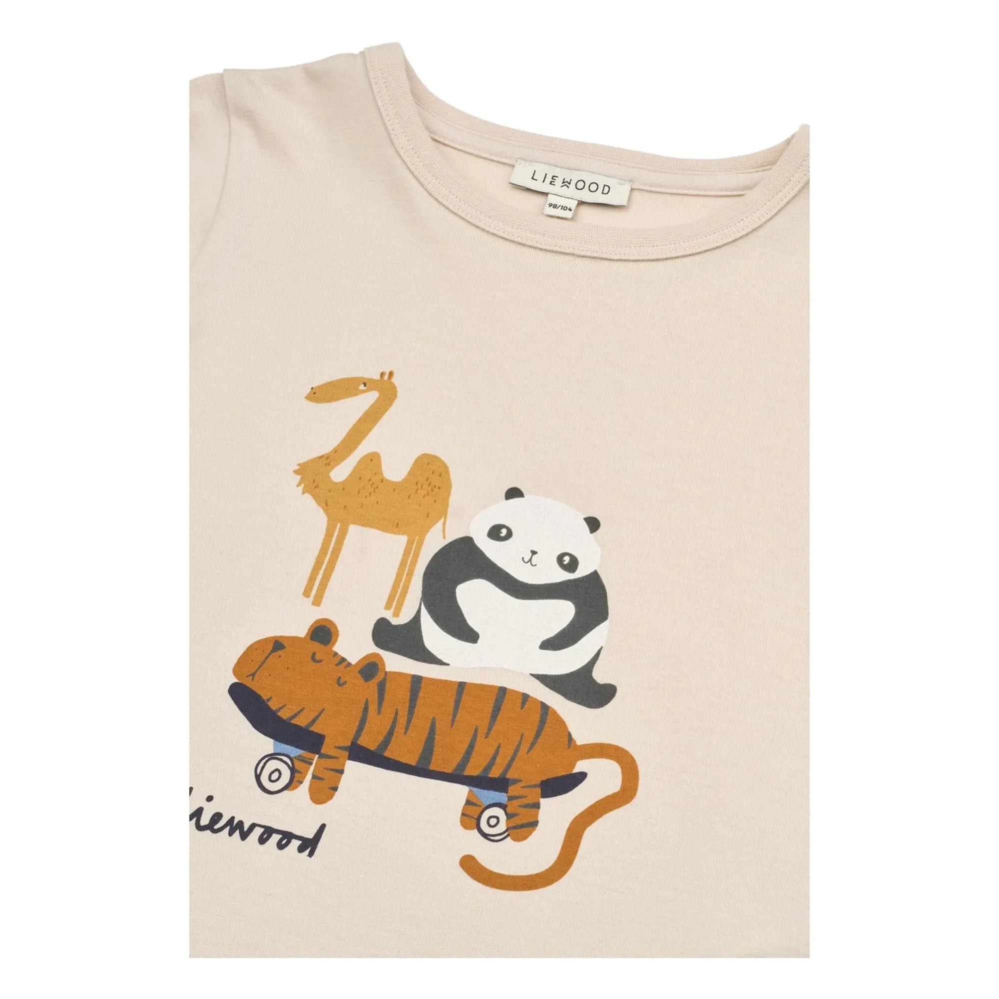 Liewood - Apia Animal Organic Cotton T-Shirt | Ecru