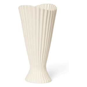 Ferm Living - Fıskiye Stoneware Vase | Broken White